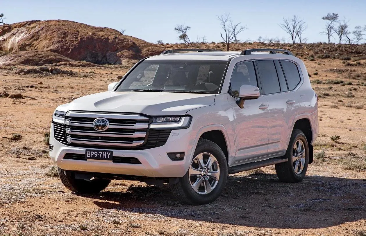 Toyota Land Cruiser 300 on a dirt track